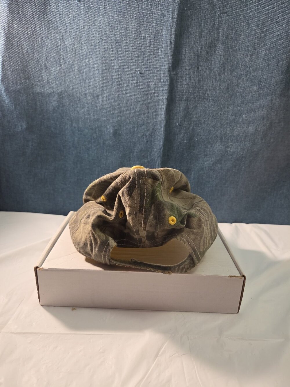 NASCAR Sprint Cup Series Camo Hat Yellow Underbill Adjustable Racing Cap Vintage - Picture 4 of 16